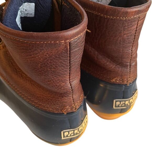 Sperry’s Women's Saltwater Duck Boot • Tan/Navy • Size 5 - Picture 10 of 13